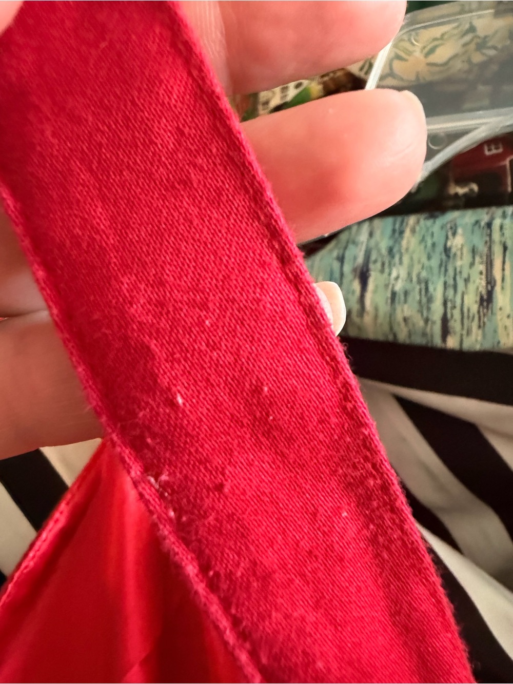 Pinup Couture Red V-Neck Crop Tank Top - Picture 6 of 11
